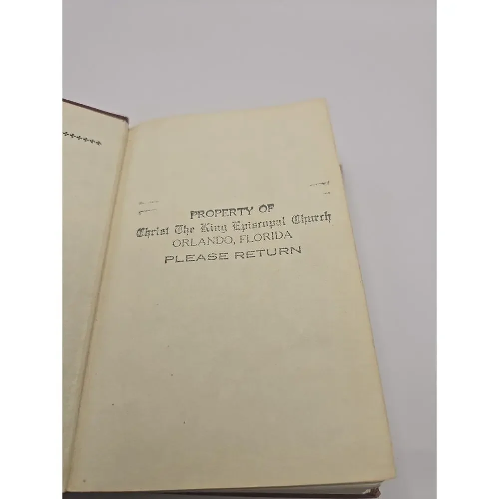 The Book‎ of Common Prayer Protestant Episcopal Church Pension Fund 1945 Pocket